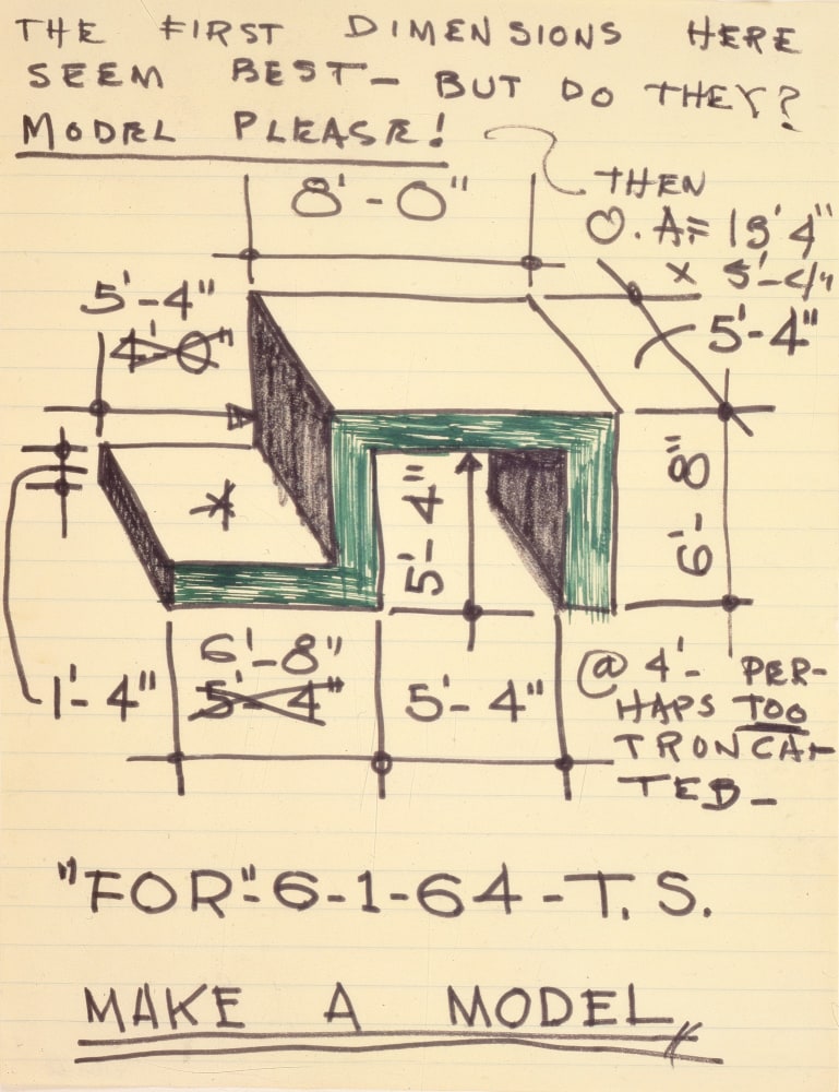 Ink and crayon on ruled paper
11 &amp;times; 8 1/2 in. (27.9 &amp;times; 21.6 cm)
