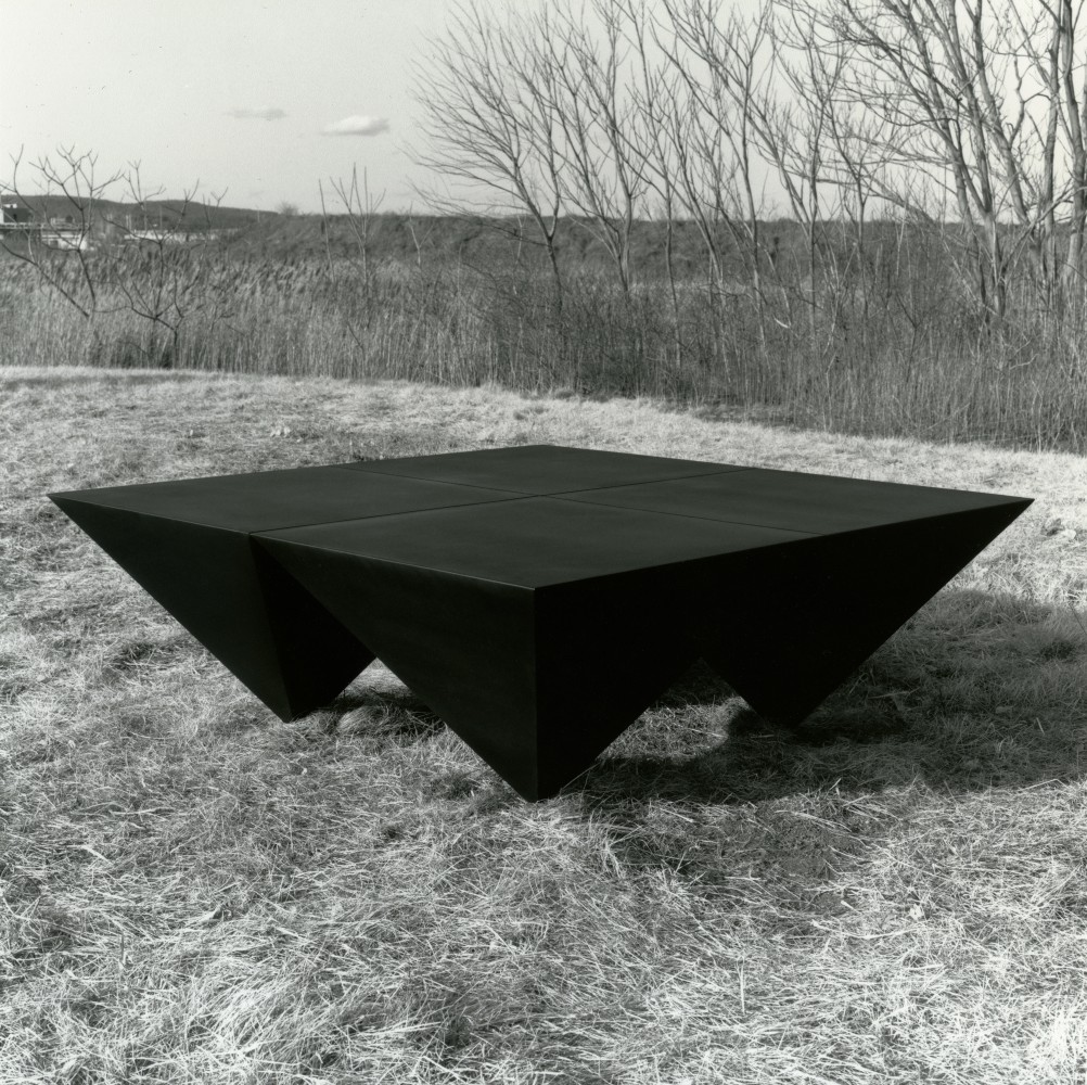 For P.N.
Welded bronze, black patina
28 in. &amp;times; 6 ft. 8 in. &amp;times; 6 ft. 8 in. (71.1 &amp;times; 203.2 &amp;times; 203.2 cm), edition 2/6
Yale University Art Gallery
Dedication: Prithwish Neogy