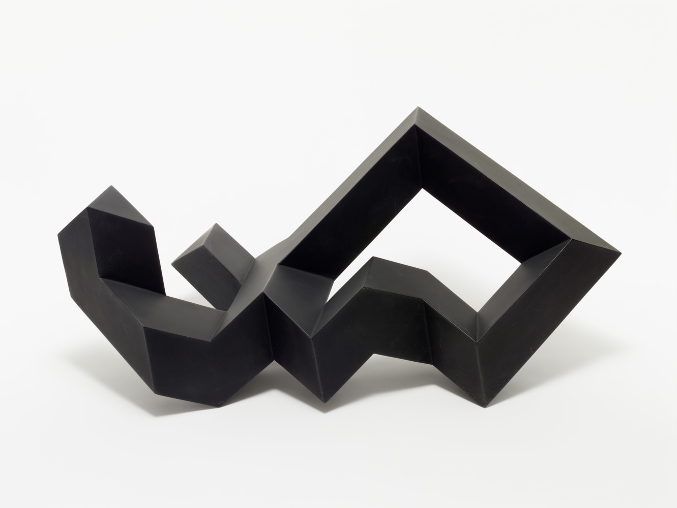 Steel, painted black
13 1/2 &amp;times; 33 &amp;times; 17 in. (34.3 &amp;times; 83.8 &amp;times; 43.2 cm), edition AP
Tony Smith Estate