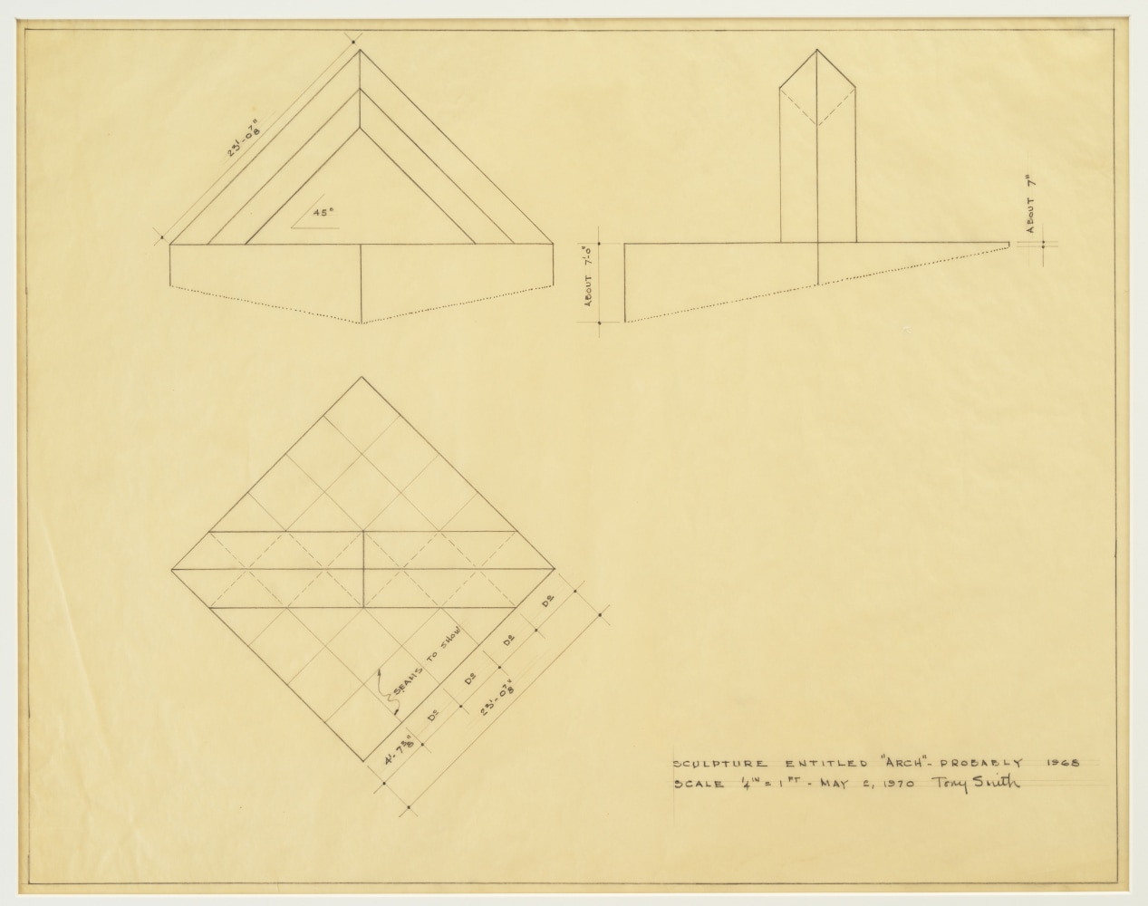 Graphite on paper
18 7/8 &amp;times; 23 7/8 in. (47.9 &amp;times; 60.6 cm)