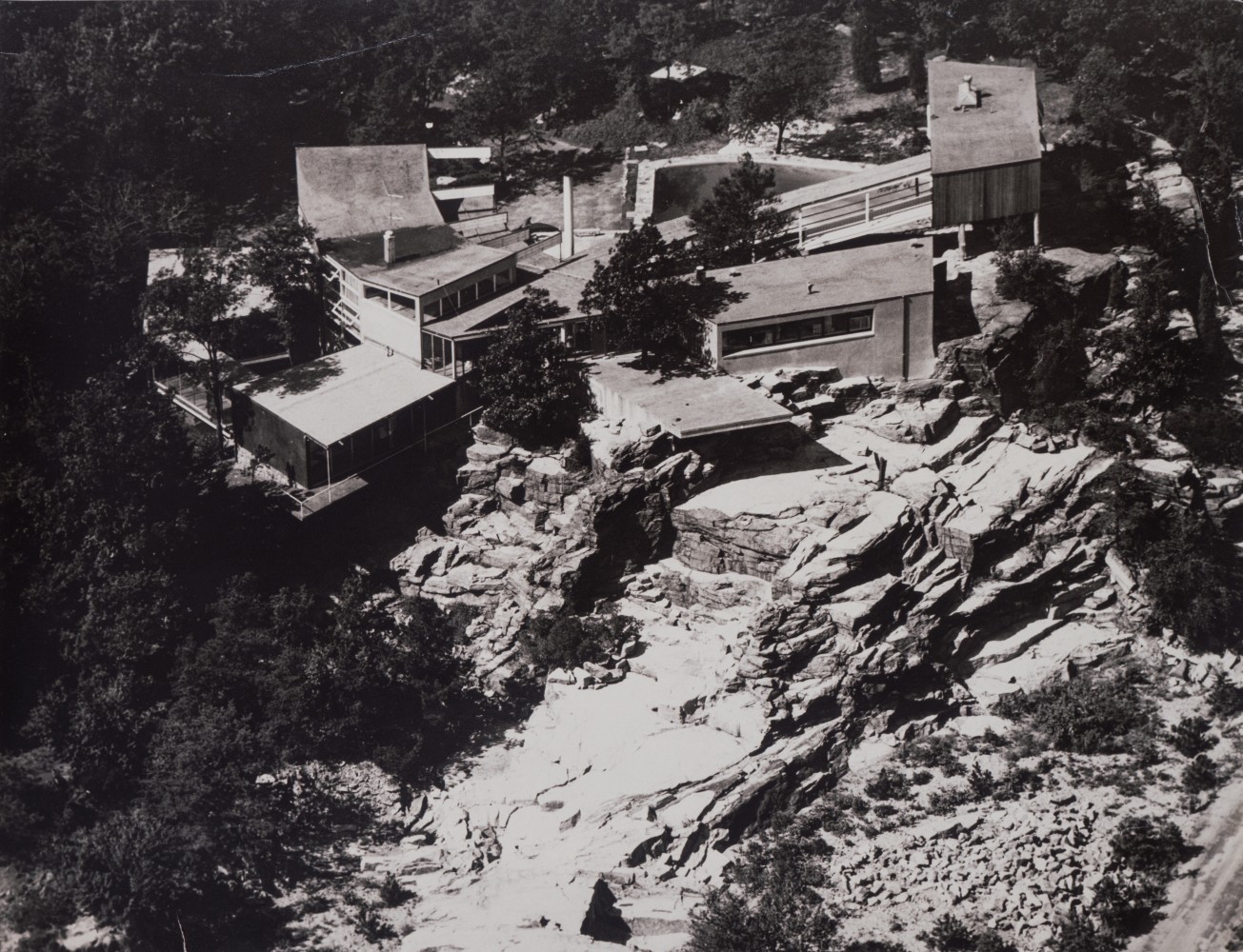 Aerial view, 1950s
