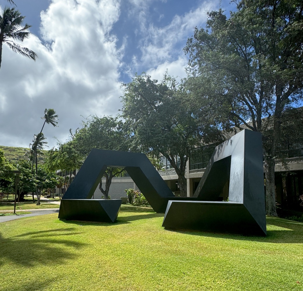 Steel, painted black
15 &amp;times; 37 &amp;times; 20 ft. (4.57 &amp;times; 11.28 &amp;times; 6.1 m), unique
Hawai&amp;#39;i State Foundation on Culture and the Arts, Honolulu