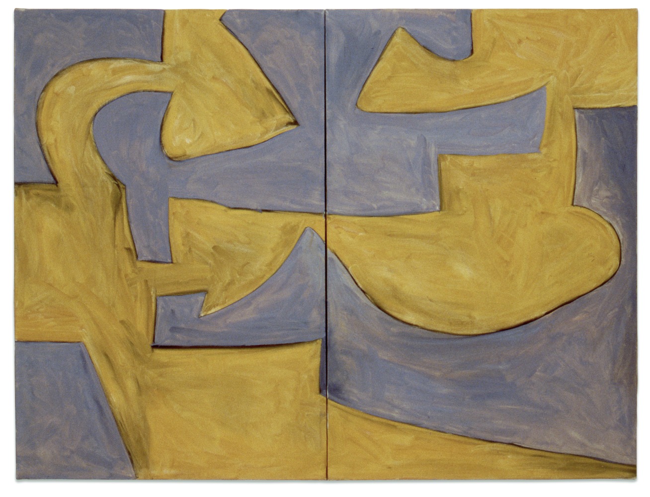 Untitled, 1959
Oil on canvas
36 &amp;times; 48 in. (91.4 &amp;times; 121.9 cm), two panels