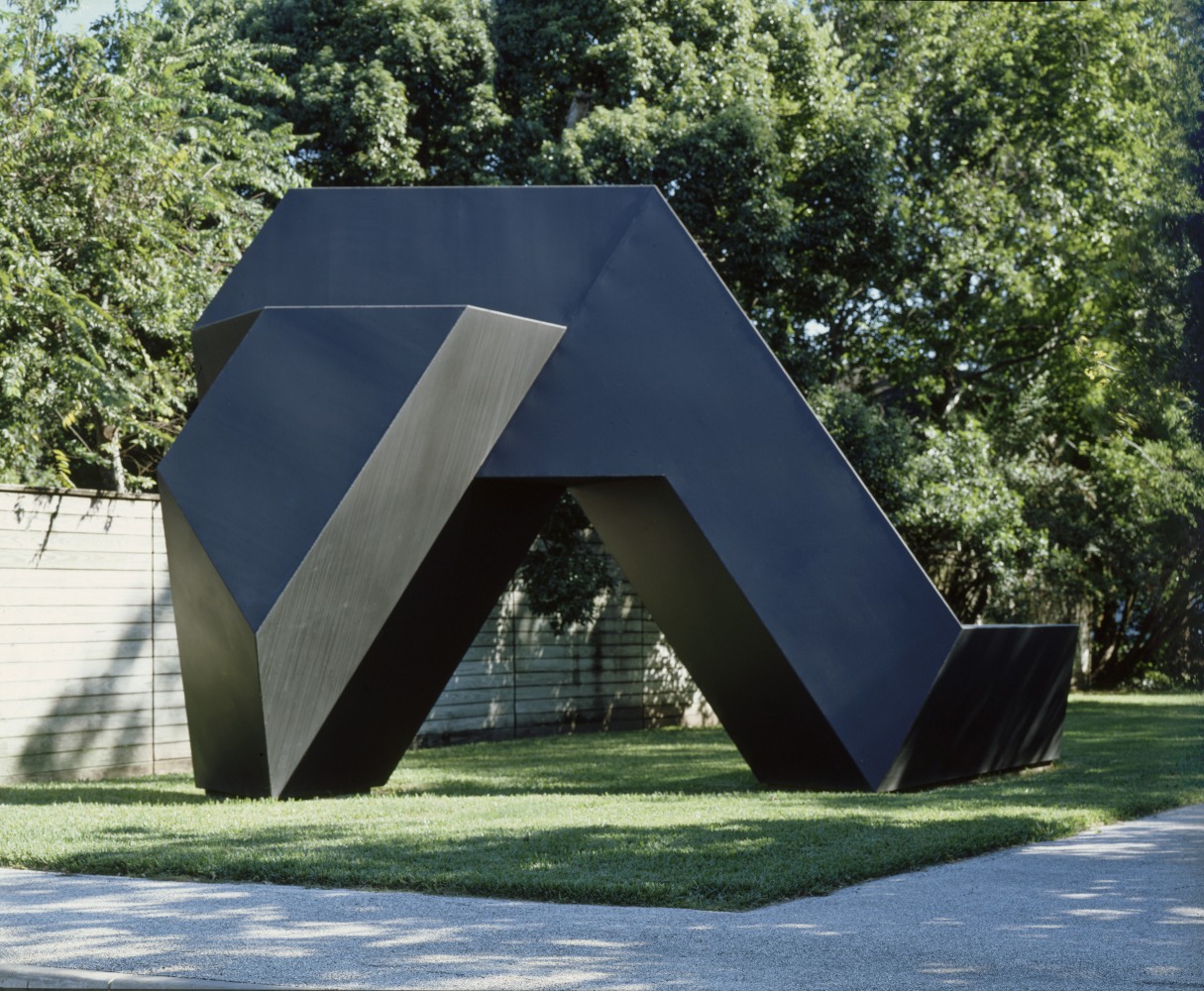 Steel, painted black
15 ft. 11&amp;frasl;2 in. &amp;times; 23 ft. 2 in. &amp;times; 18 ft. 10 in. (461 &amp;times; 706.1 &amp;times; 574 cm), edition 2/3
The Menil Collection, Houston, TX