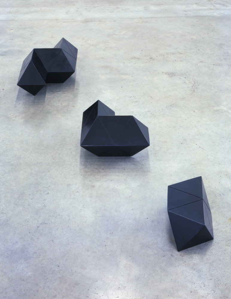 Cast bronze, black patina
Unit 1: 5 1/8 &amp;times; 14 &amp;times; 7 1/2 in. (13 &amp;times; 35.6 &amp;times; 19.1 cm)
Unit 2: 10 &amp;times; 13 1/2 &amp;times; 13 1/2 in. (25.4 &amp;times; 34.3 &amp;times; 34.3 cm)
Unit 3: 10 &amp;times; 21 &amp;times; 13 1/2 in. (25.4 &amp;times; 53.3 &amp;times; 34.3 cm)
Edition 6/6
Private collection