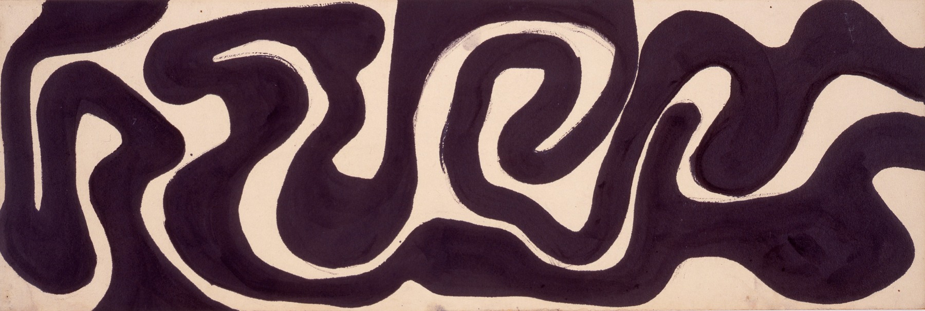 Untitled, ca. 1949&amp;ndash;50
Ink on paperboard
8 5/16 &amp;times; 24 3/4 in. (21.1 &amp;times; 62.9 cm)