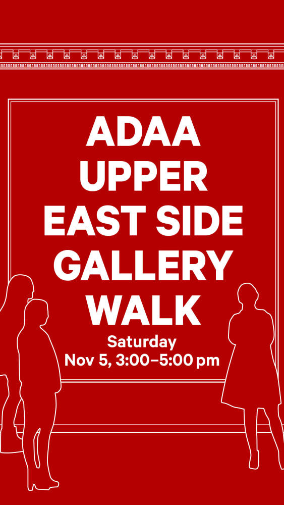 graphic logo of two people looking at what seems to be a painting