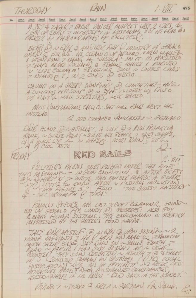 Journal page for August 1–2, 1963