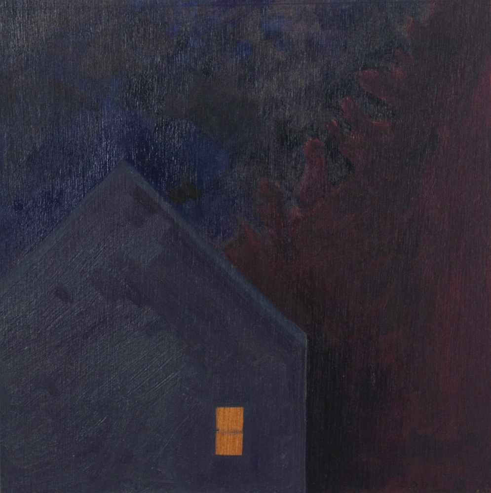 Night House, 2013, oil on wood panel, 9 x 9 inches