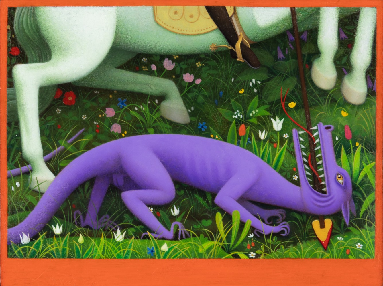 Man, No Man, 2023 oil on wood panel, 9 x 12 inches