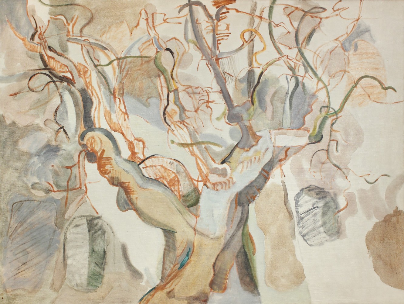 Painting of an abstracted tree