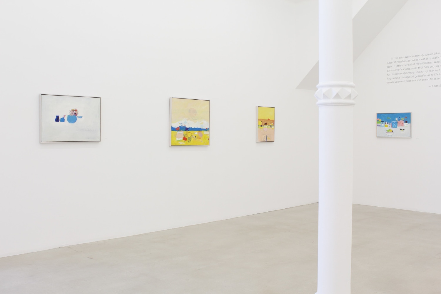Edith Schloss: Blue Italian Skies Above Installation View