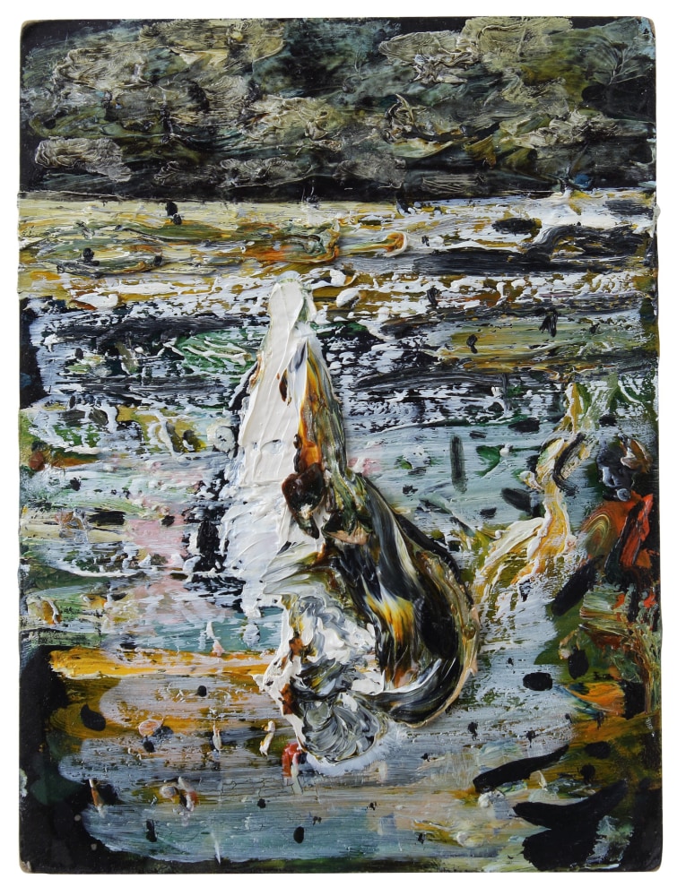 John Walker, Unknown #35, 2010, oil on bingo card, 7 1/4 x 5 1/2 inches

&amp;nbsp;