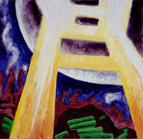 Sun Pillar II, 2007, oil on panel, 24 x 24 3/4 inches