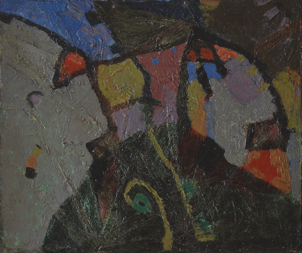 Abstraction, 1914-17, oil on canvas, 18 x 22 inches. Private Collection.