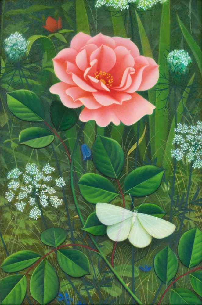 Shadow of Turning, 2023, oil on linen stretched over wood panel 9 x 6 inches