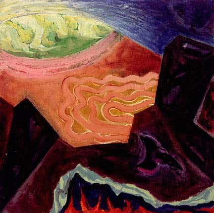 Undersong, 2006, oil on panel, 40 x 40 inches