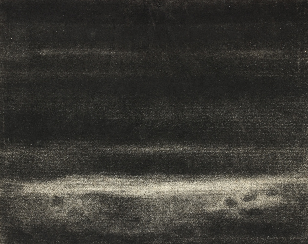 Untitled, charcoal on paper, 9 1/2 x 12 inches