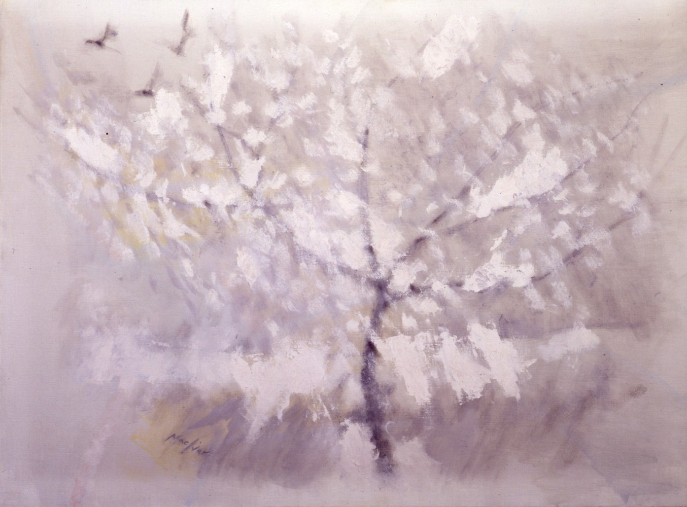 Paris Snow, c. 1970, oil on canvas, 25 1/4 x 36 inches