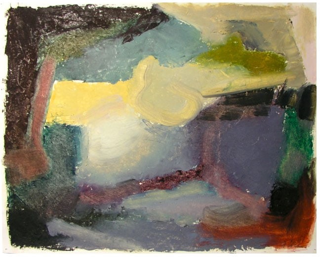 Untitled, 1986, oil on paper, 11 x 14 inches