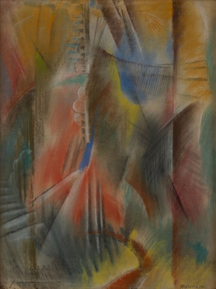 Max Weber, Music, 1912, pastel on paper, 23 1/4 x 17 1/4 inches