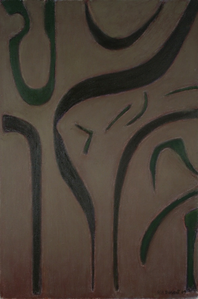 The Garden, 2009, oil on canvas, 35 x 23 1/2 inches