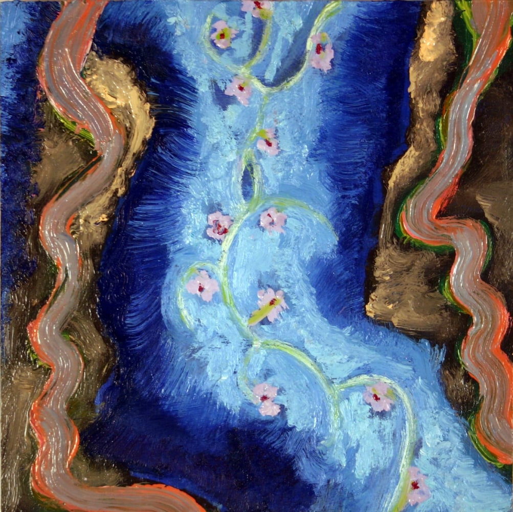 Summer Flower #7,&amp;nbsp;2008, oil on panel, 9 3/4 x 9 3/4 inches&amp;nbsp;
