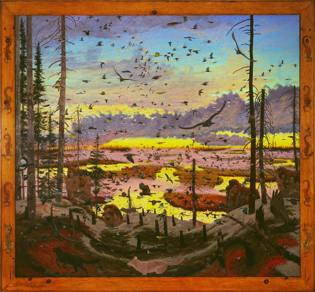 Nin Maminawendam, 2007, oil on linen, 73 x 78 inches