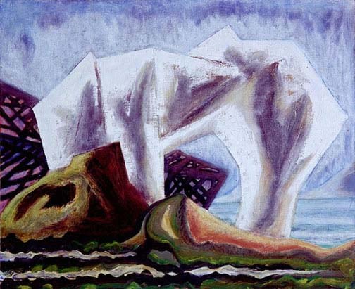 Alabaster,&amp;nbsp;2006, oil on panel, 36 x 44 inches