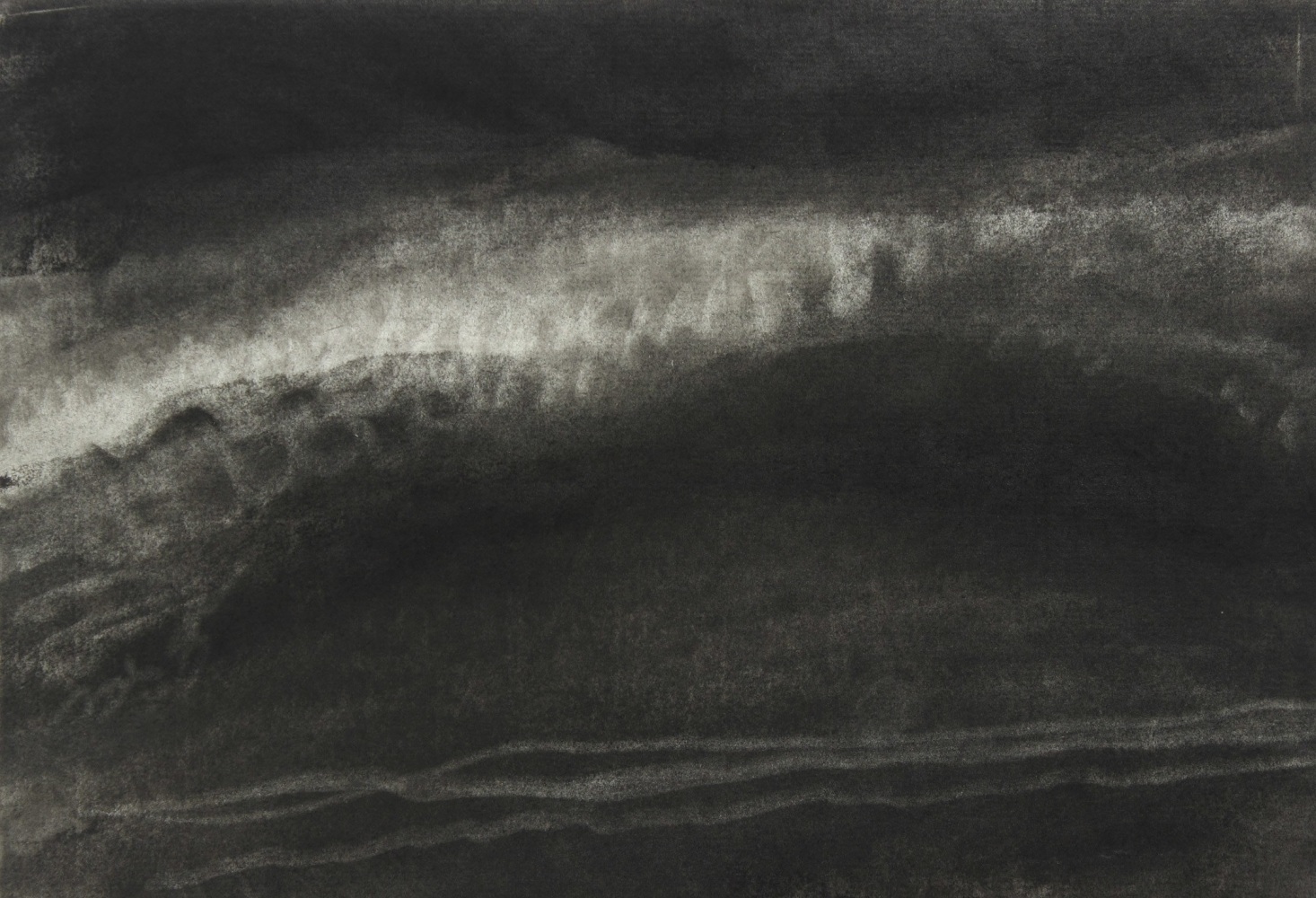 Emily Nelligan,&amp;nbsp;14 OCT 01 (1), 2001, charcoal on paper, 7 1/4 x 10 1/4 inches