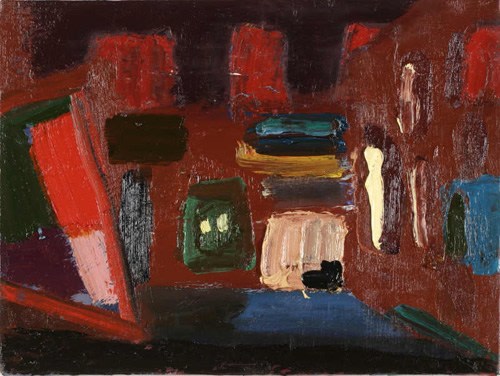 Kayla Mohammadi,&amp;nbsp;Brown Interior Space, Study 3, 2008, oil on canvas, 9 x 12 inches