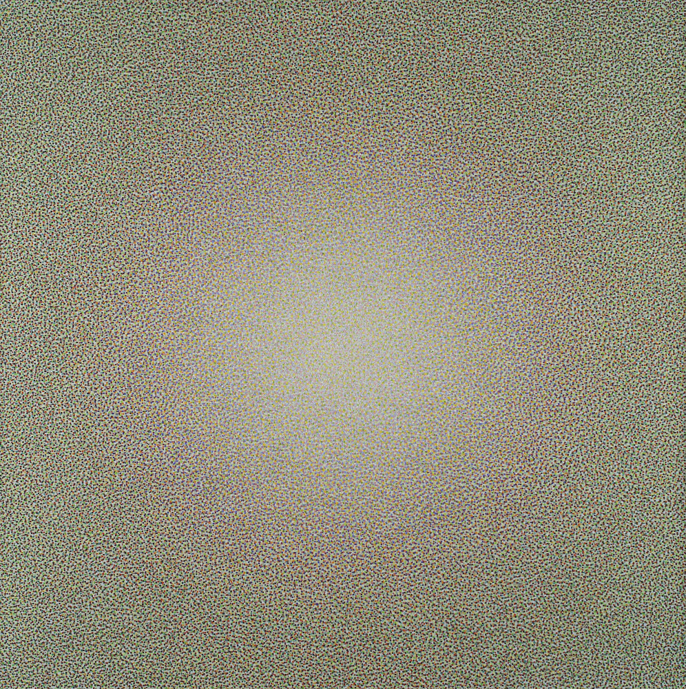 Loom, 1977-1994, oil on canvas, 40 x 40 inches
