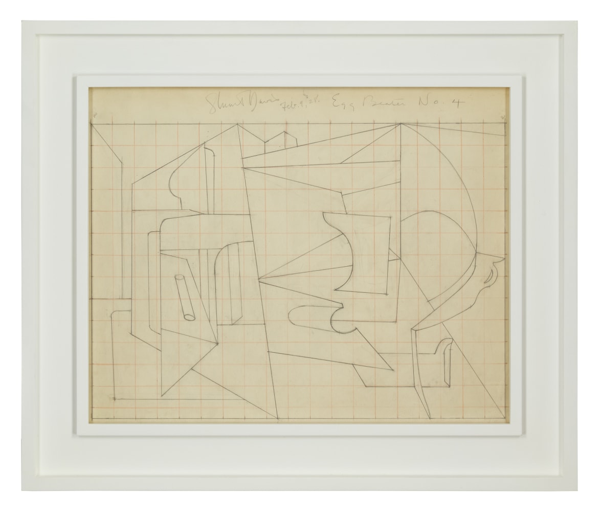 (Study for &amp;quot;Egg Beater No. 4&amp;quot;), 1928, graphite and [colored crayon (grid)] on paper, 15 1/4 x 19 1/4 inches