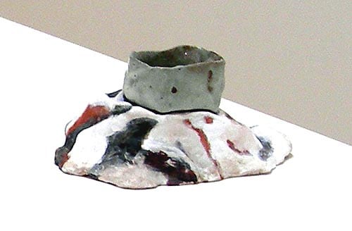 Jessica Jackson Hutchins, Monkey Mountain, Colorado with Cereal Bowl,&amp;nbsp;2005, glazed ceramic 5 x 11 x 9 inches