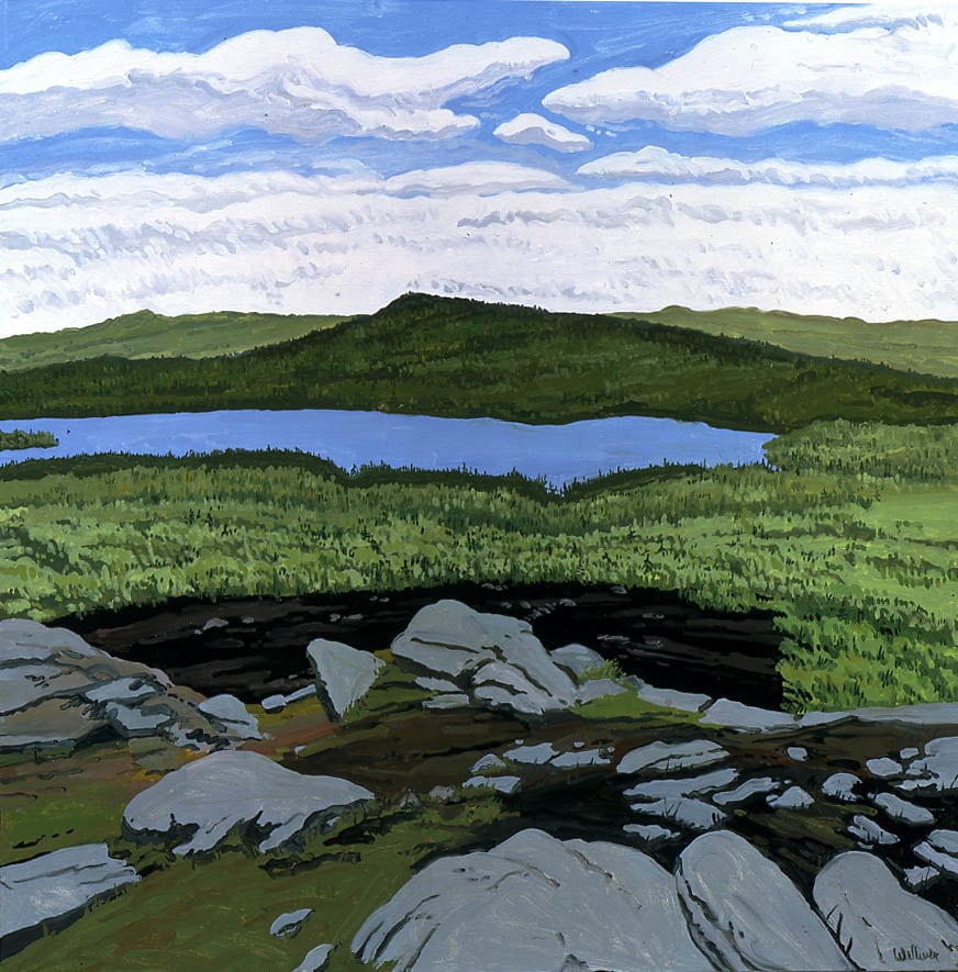 Neil Welliver, West from Morey&amp;#39;s Hill, 1997, oil on canvas, 72 x 72 inches