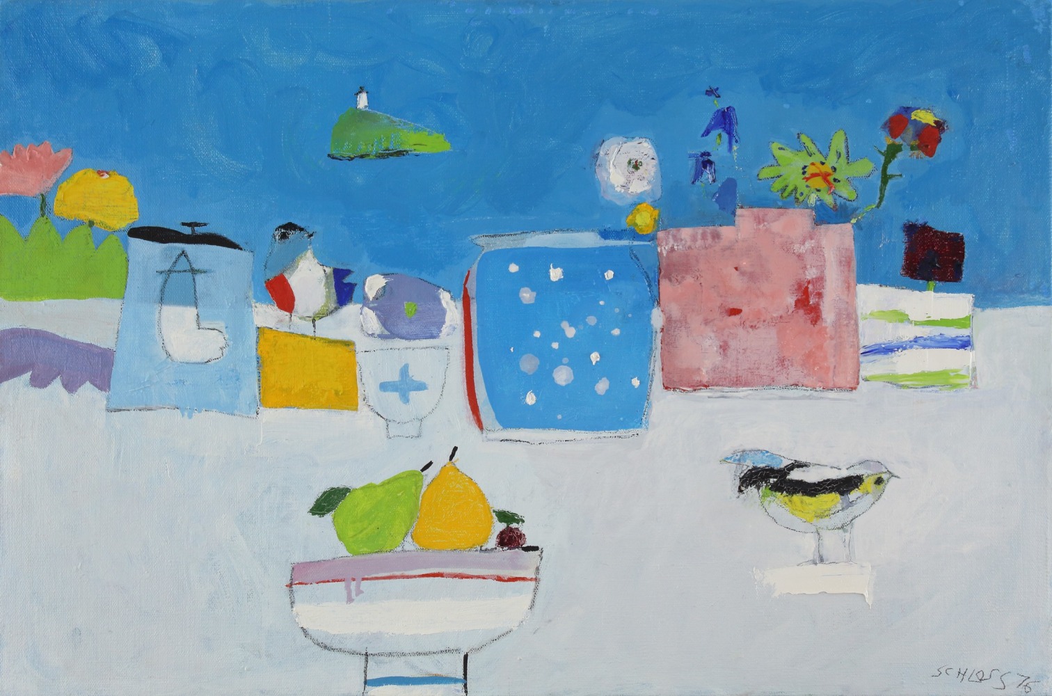 Capinera, 1976, oil on canvas, 15 3/4 x 23 5/8 inches