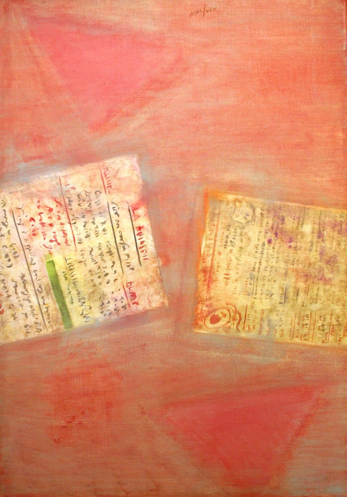 La Bonne Table, 1963, oil on canvas, 32 x 21 3/8 inches