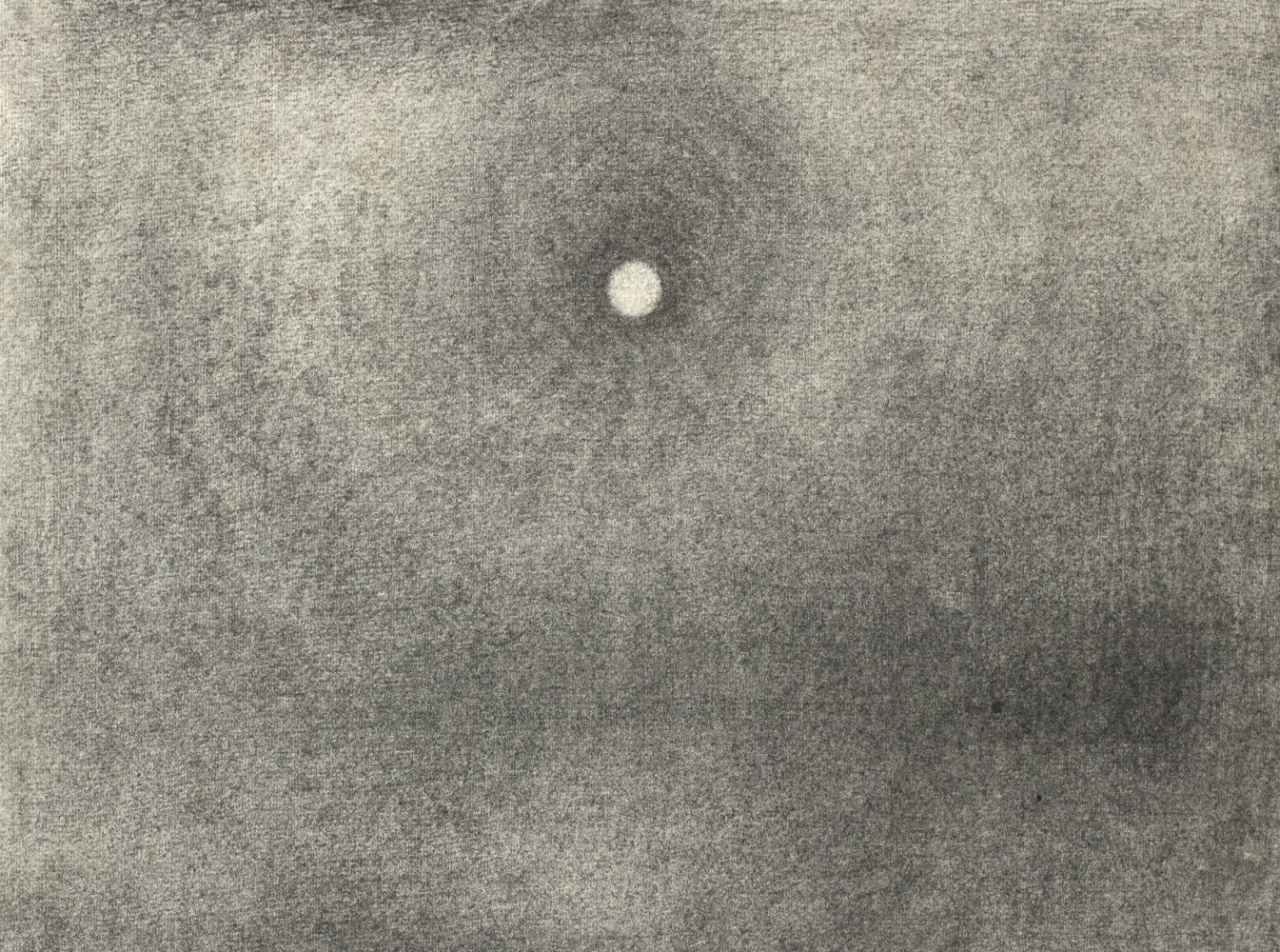 Atmospheric charcoal drawing of a full moon in the night sky