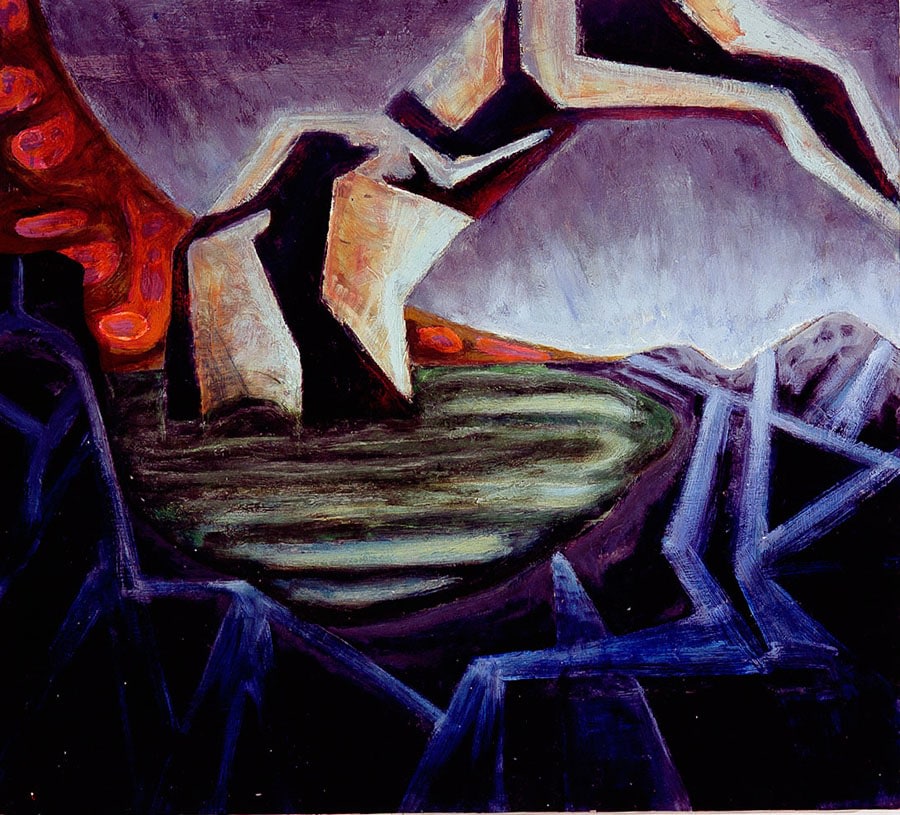 Tarn, 2006, oil on panel, 38 x 42 inches