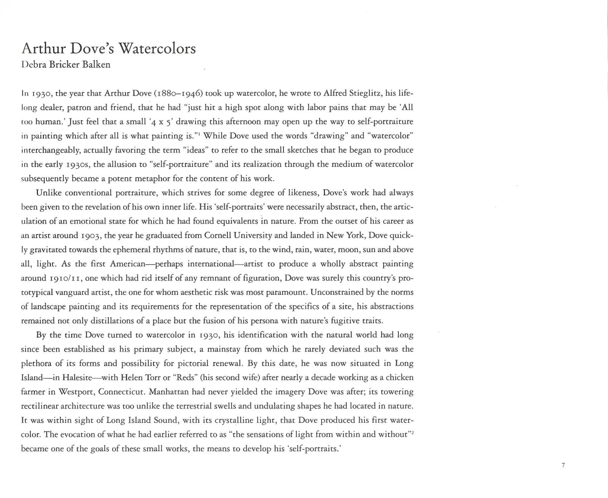 Arthur Dove Watercolors