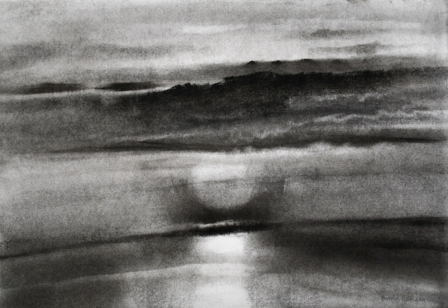 Emily Nelligan,&amp;nbsp;20 Sept 06, 2006, charcoal on paper, 7 1/4 x 10 1/2 inches