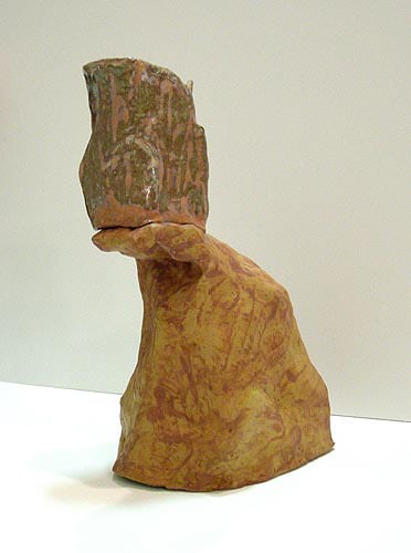 Jessica Jackson Hutchins, Idaho Cliff with Cup,&amp;nbsp;2005, glazed ceramic, 12.5 x 7.5 x 5 inches