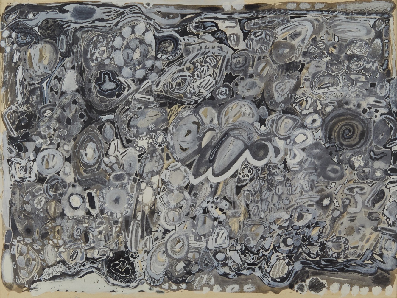 Untitled, 1959, gouache on paper, 22 1/4 x 30 inches