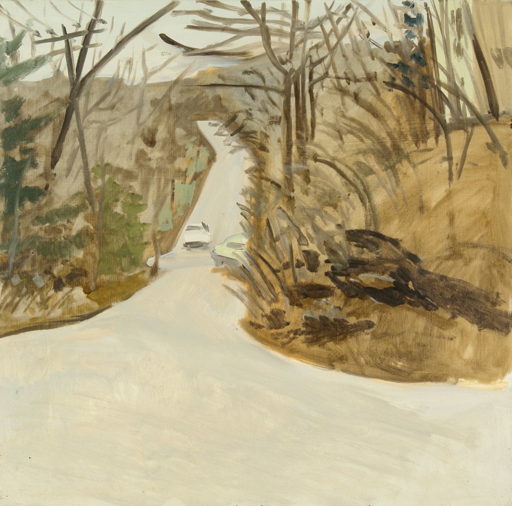 Newton, NJ, 1983, oil on Masonite, 11 3/4 x 12 inches