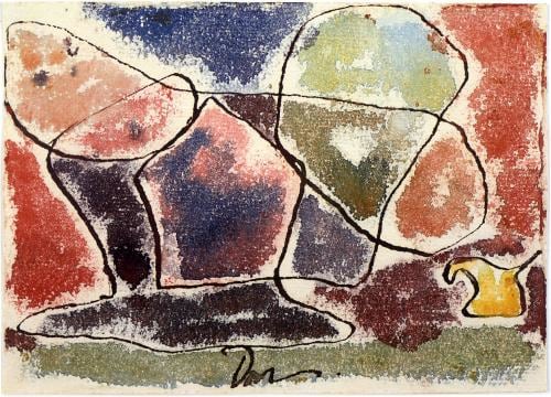 At the End of the Pond, 1941, watercolor on paper, 5 x 7 inches