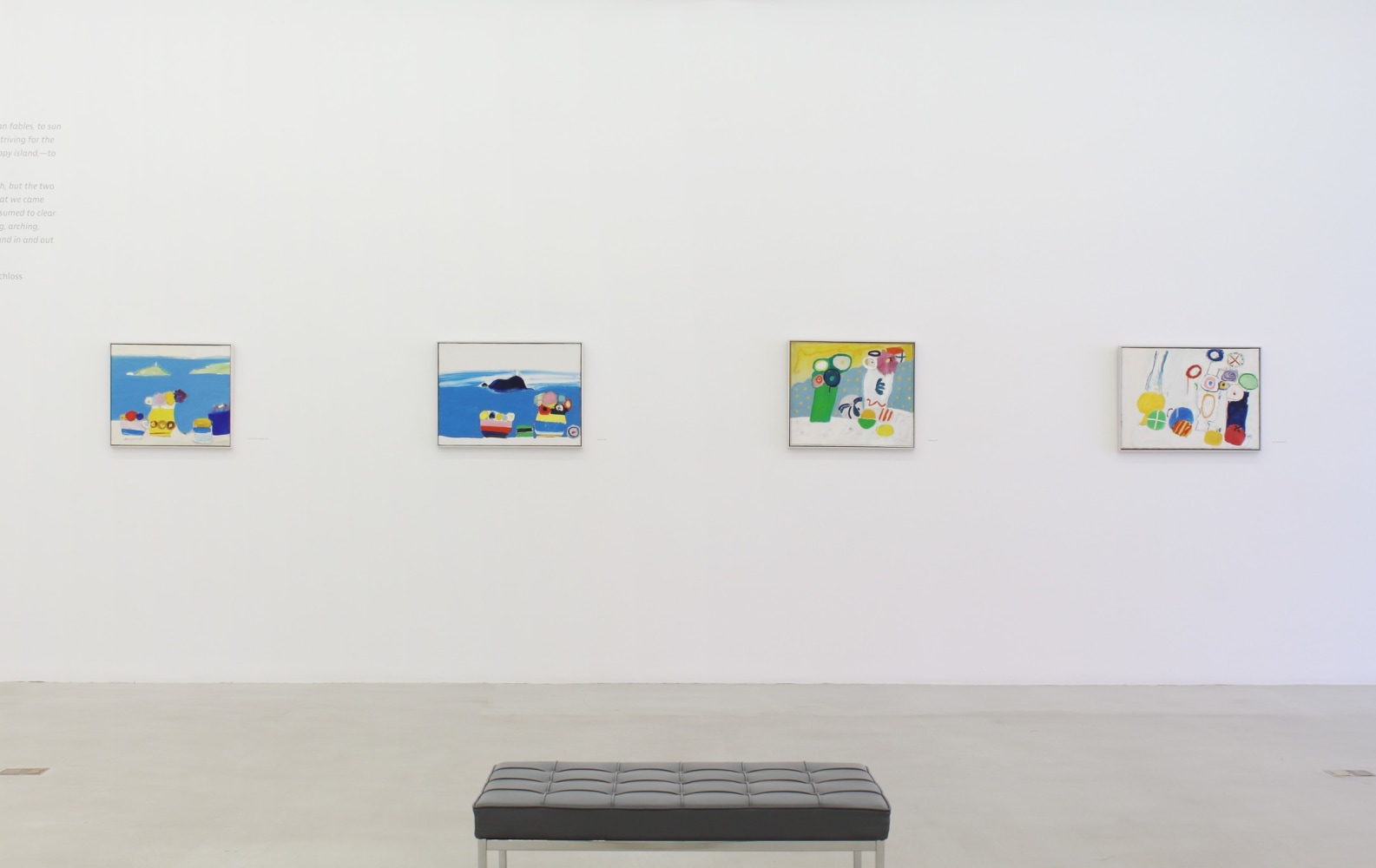 Edith Schloss: Blue Italian Skies Above Installation View