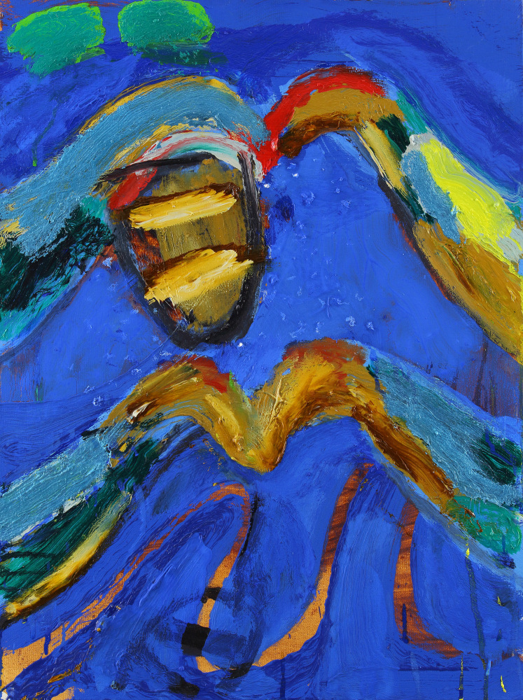 Shield I, 2023, oil on canvas, 24 x 18 inches