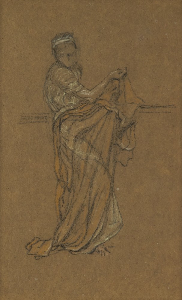 James Abbot Whistler, The Dancing Girl, 1868-70, pastel on paper, 11 x 7 inches