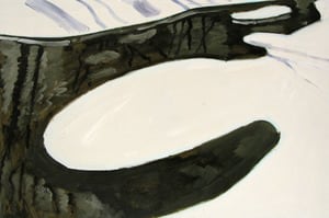 Blair Pond, 2003, oil on Masonite, 10 x 15 inches