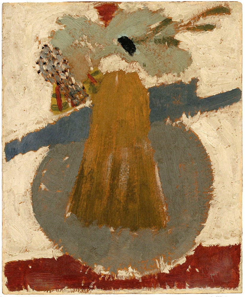 Arthur Dove, The Brush Broom, c. 1914-1917, oil on board, 13 x 10 1/2 inches